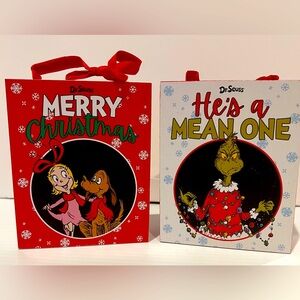 ONLY 4 SETS LEFT!Cute Grinch, Max, and Cindy Lou Who Wall Hangings- Set of 2-NWT